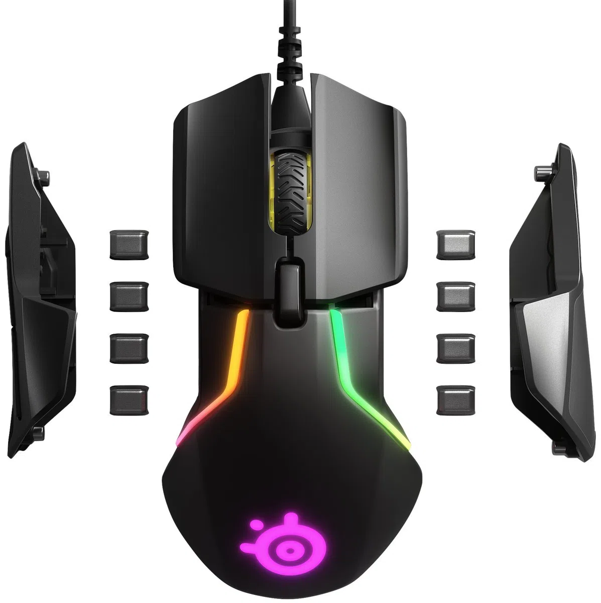 SteelSeries Rival 600 Gaming-Maus 12.000 CPI TrueMove3+ Dual Optical Sensor RGB-Beleuchtung Schwarz