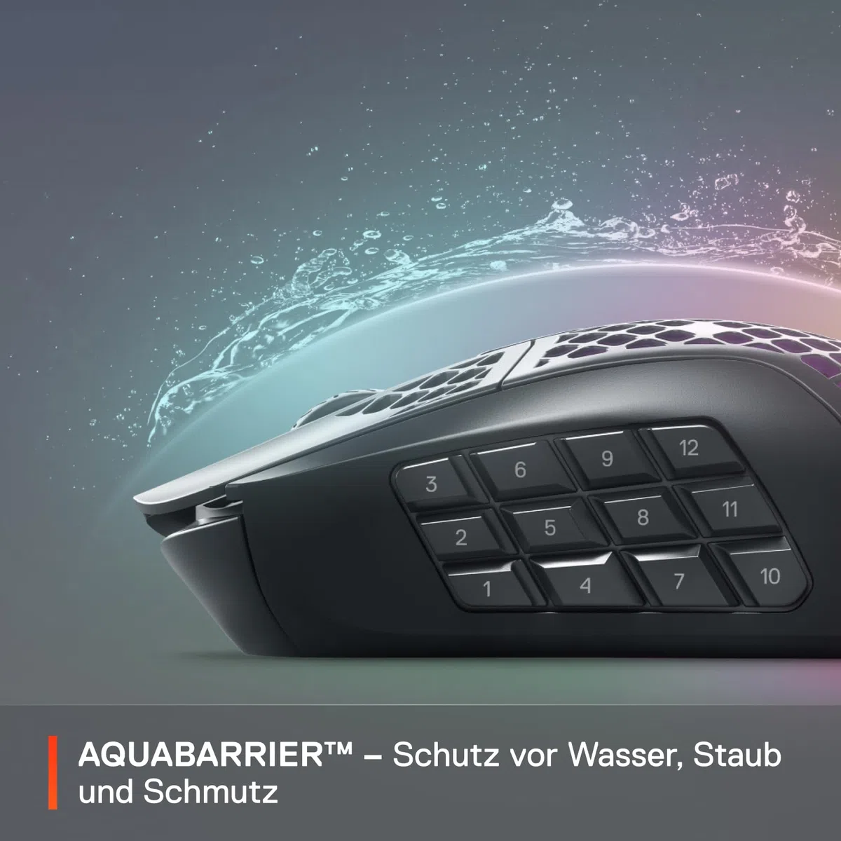 SteelSeries Aerox 9 Wireless RGB Gaming-Mouse 18 Tasten Bluetooth 2,4 GHz Optischer TrueMove Air-Sensor 18.000 DPI