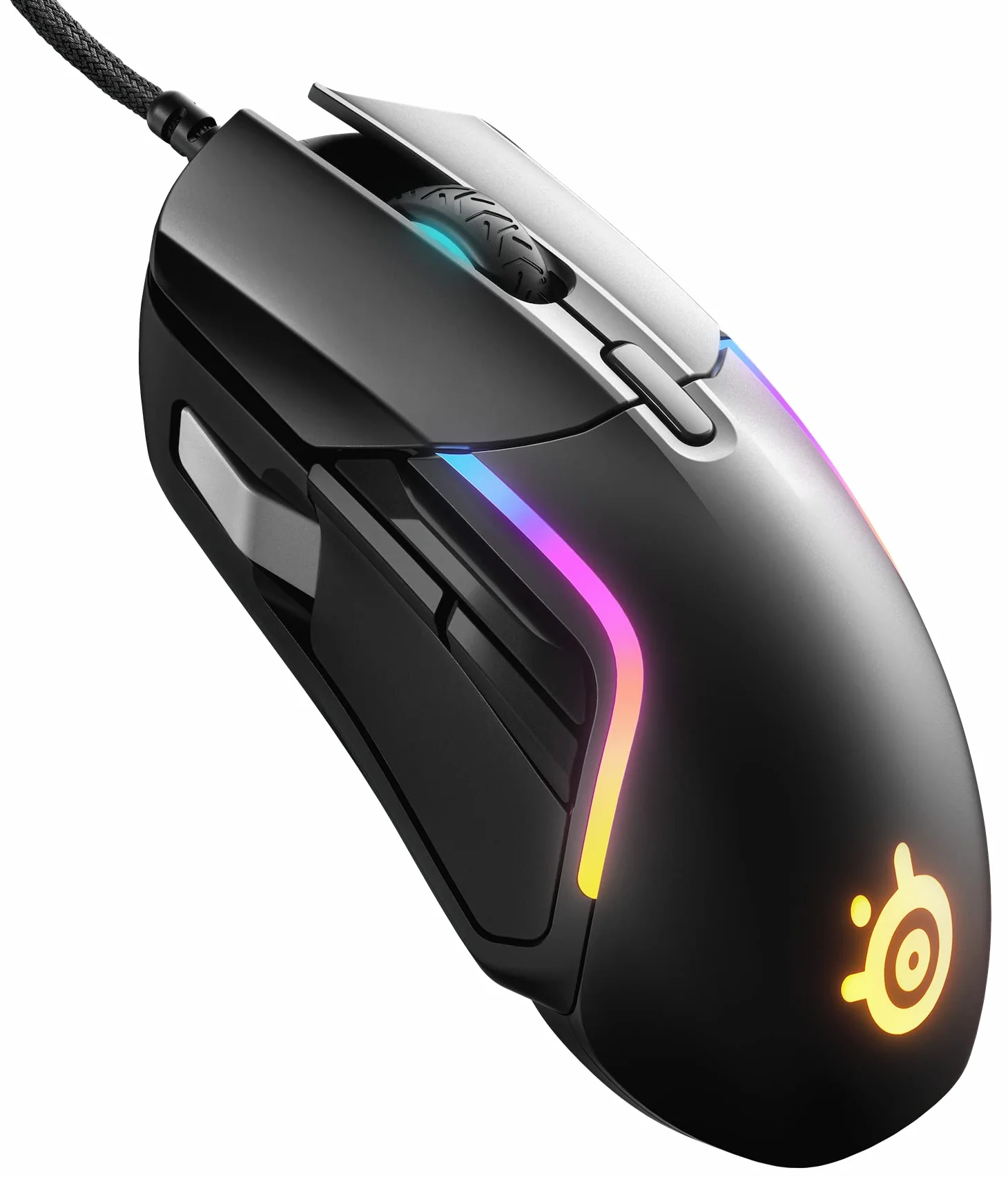 SteelSeries Rival 5 Gaming-Maus TrueMove Air Optische Sensor 18CPI 9 programmierbare Tasten 85 Gramm Schwarz