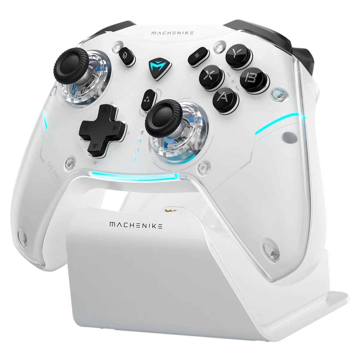 Machenike G5PROMAXSE Bluetooth Controller 1000Hz Hall Effect Joysticks Trigger Gaming Controller Wireless PC Switch iOS Android 2 Rücktasten Weiß