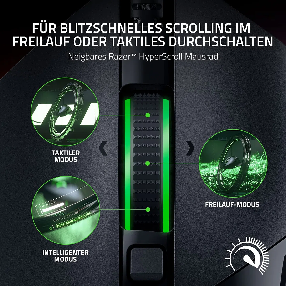 Razer Basilisk V3 Kabelgebundene Gaming Maus mit Chroma RGB für PC Mac Schwarz