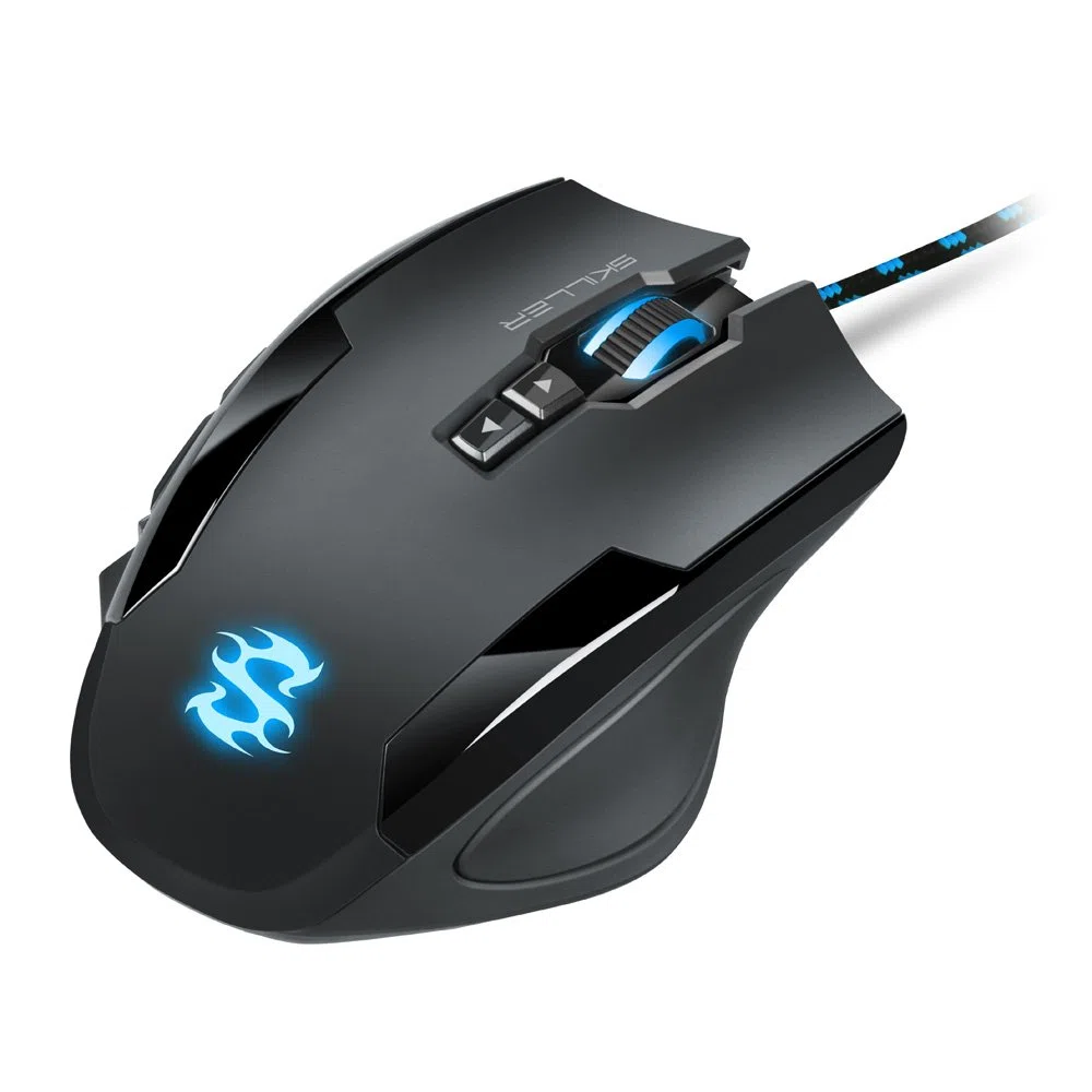 Sharkoon Skiller SGM1 Gaming Maus 10800 DPI RGB-Beleuchtung 12 Tasten Weight-Tuning-System schwarz