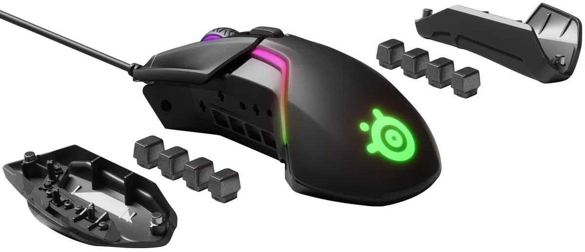 SteelSeries Rival 600 Gaming-Maus 12.000 CPI TrueMove3+ Dual Optical Sensor RGB-Beleuchtung Schwarz