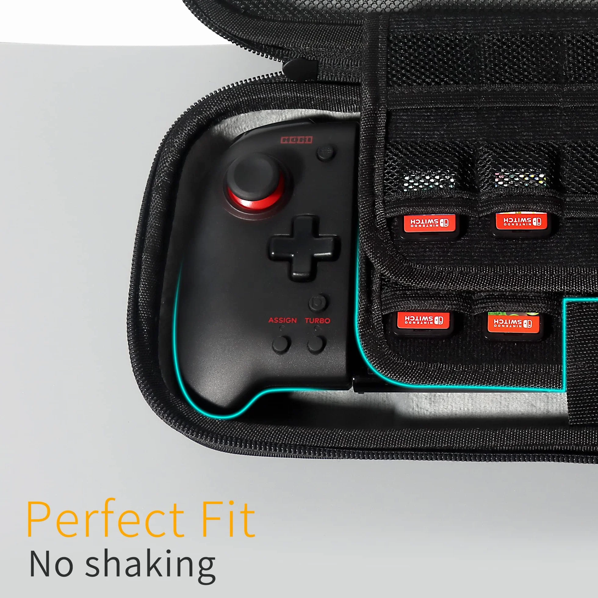 Hori Split Pad Pro Hülle – Tragbare Hartschale Tragetasche für Switch, RoG Ally, Binbok, NexiGo Joy Pad Controllers – leicht und stoßfest