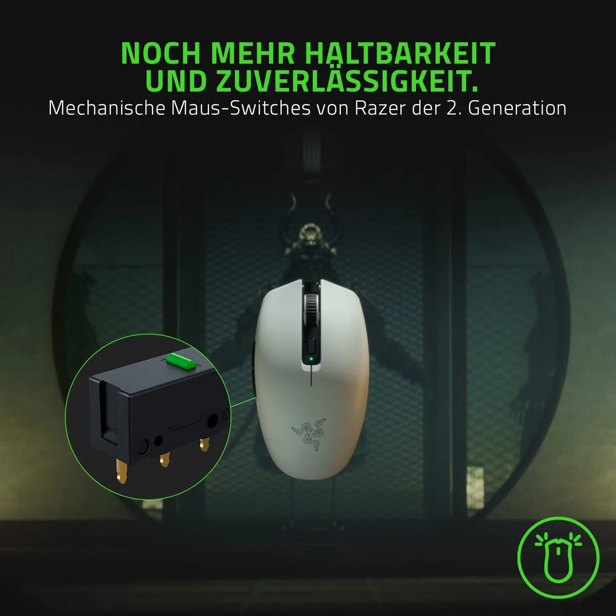Razer Orochi V2 Mercury kabellose Gaming-Maus 950 Stunden Batterie-Laufzeit Weiß