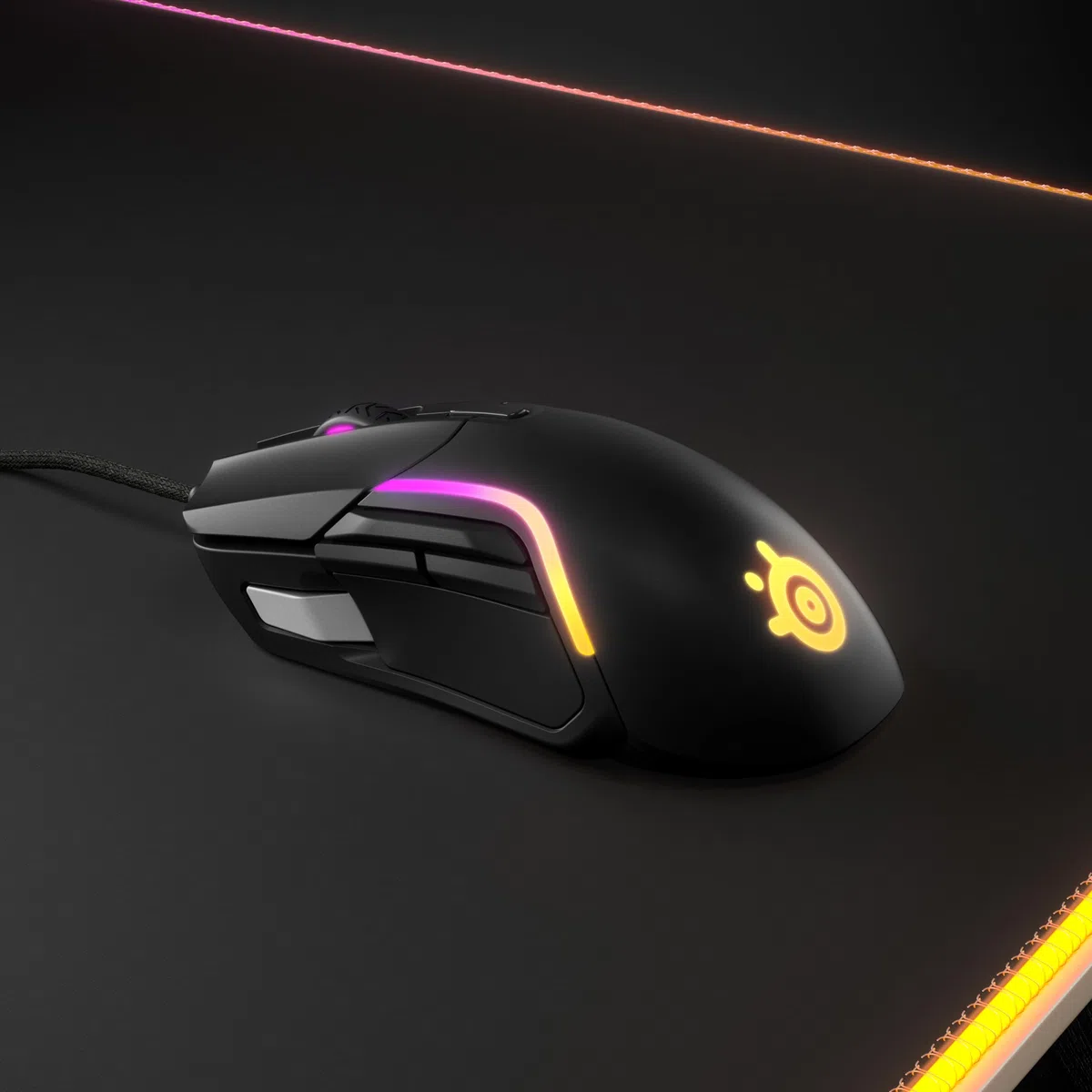 SteelSeries Rival 5 Gaming-Maus TrueMove Air Optische Sensor 18CPI 9 programmierbare Tasten 85 Gramm Schwarz